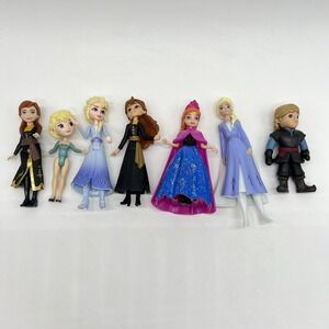 Disney Frozen Figure Toy Lot Of 7 Kristoff‎ Anna Elsa Cake Toppers PVC